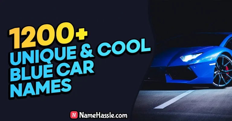 1200+ Best Blue Car Names Ideas (Generator)