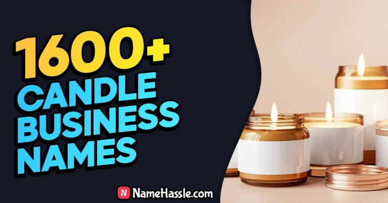 1600+ Best Catchy Candle Business Names (Generator)