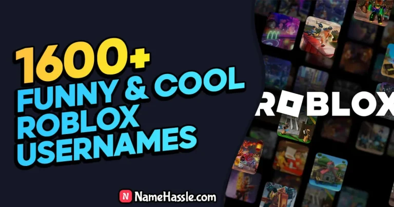 1600+ Best Unique Roblox Usernames Ideas (Generator)