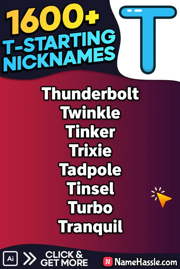 Catchy Nicknames That Start With T (Generator)