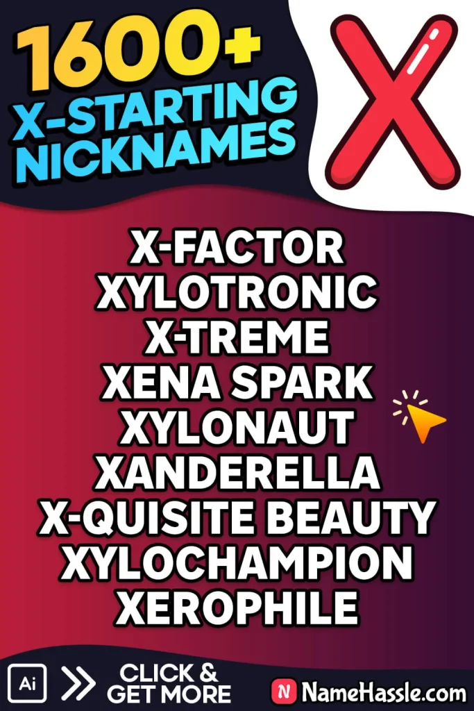 Catchy Nicknames That Start With X (Generator)