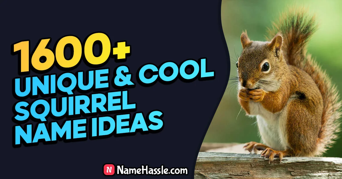 1930+ Cool And Catchy Squirrel Names Ideas (Generator) 2025