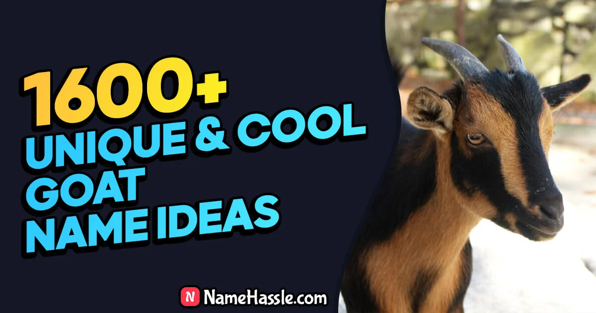 1875+ Cool And Funny Goat Names Ideas (Generator) 2024
