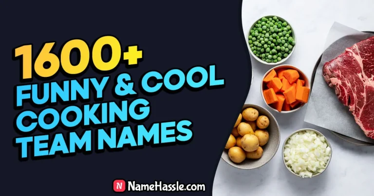 1600+ Cool & Funny Cooking Team Names Ideas (Generator)