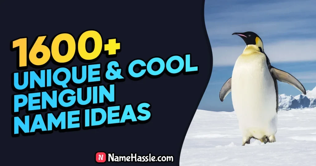 1780+ Cool & Funny Penguin Names Ideas (Generator)