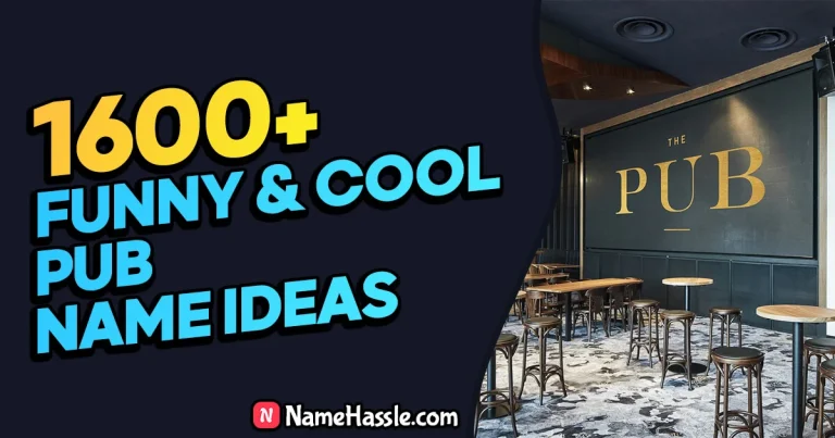 1623+ Cool & Funny Pub Names Ideas (Generator)