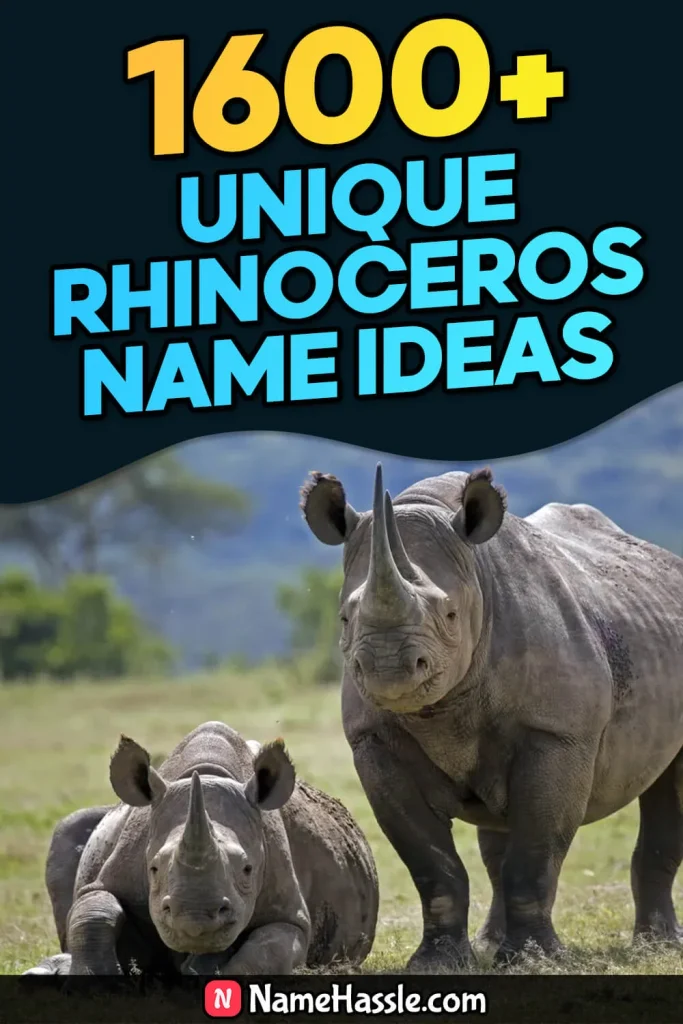 Cool & Funny Rhinoceros Names Ideas (Generator)