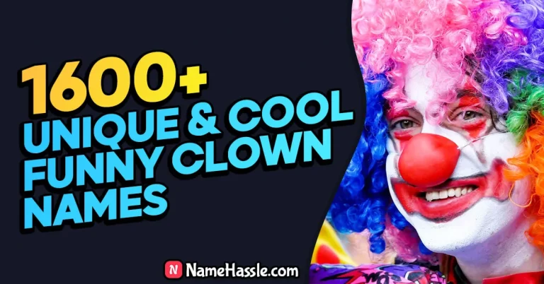 1600+ Creative Cool & Funny Clown Names (Generator)