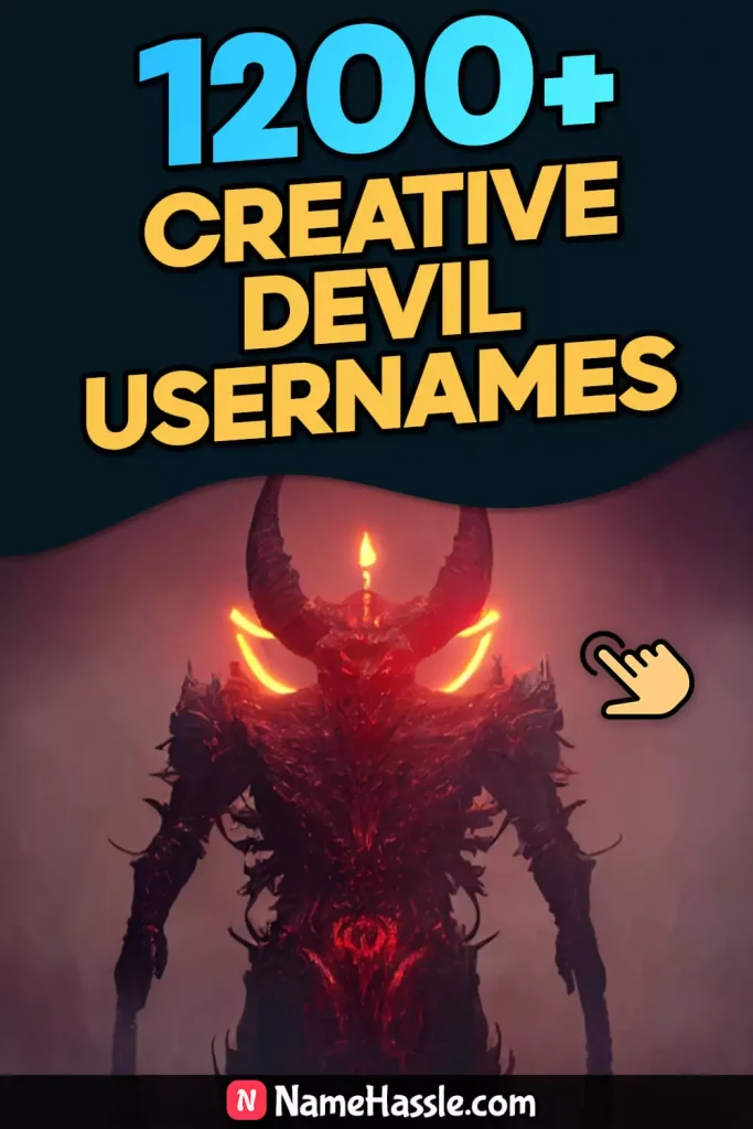 Creative & Unique Devil Usernames (Generator)