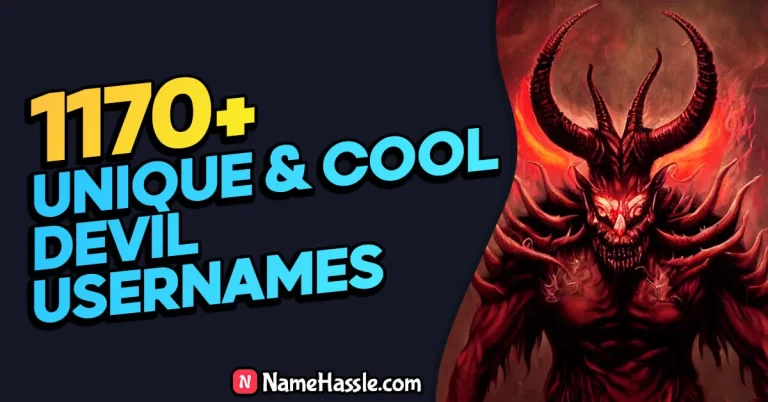 Creative & Unique Devil Usernames (Generator)