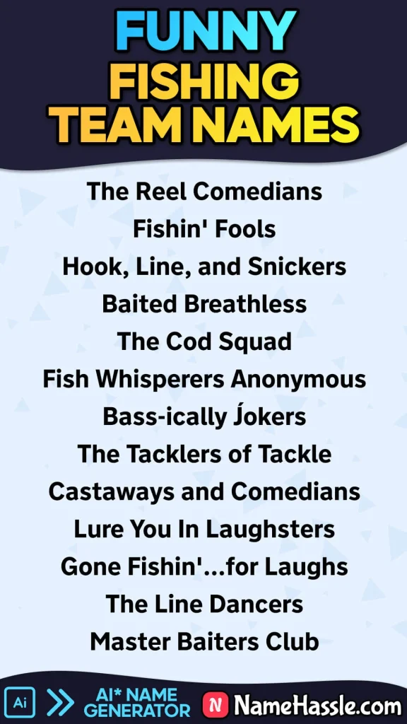 Funny Fishing Team Names