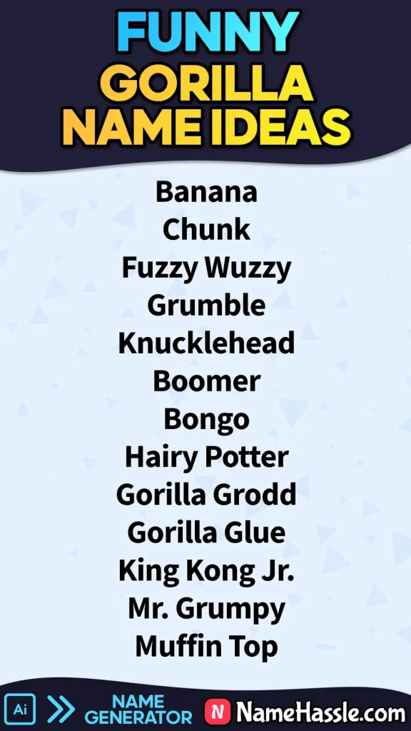Funny Gorilla Names