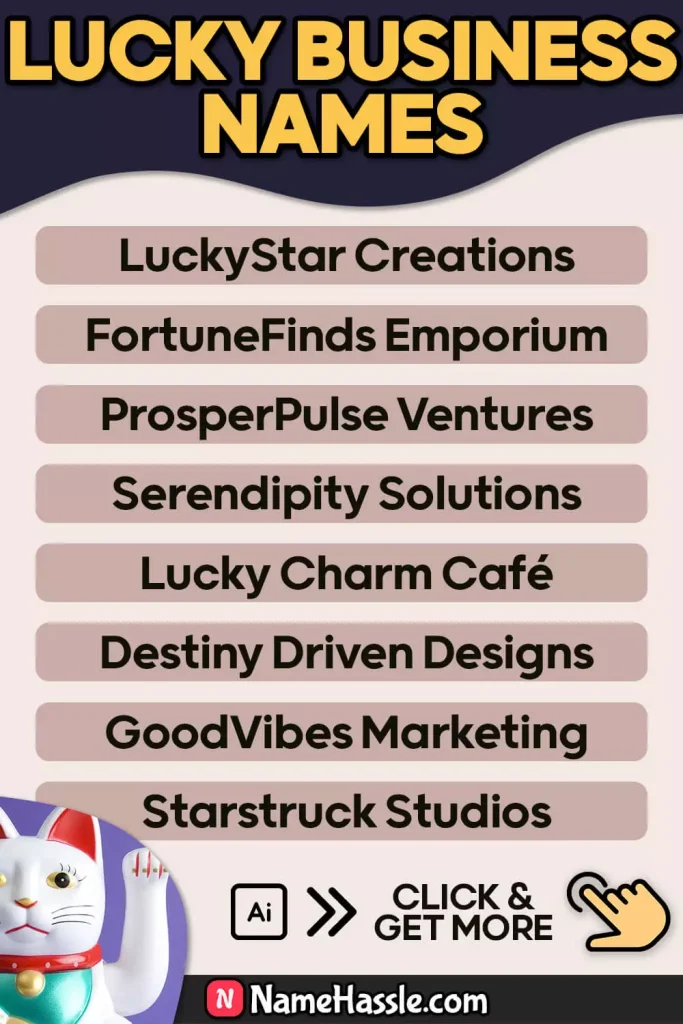 Lucky Business Names (AI-Generator)
