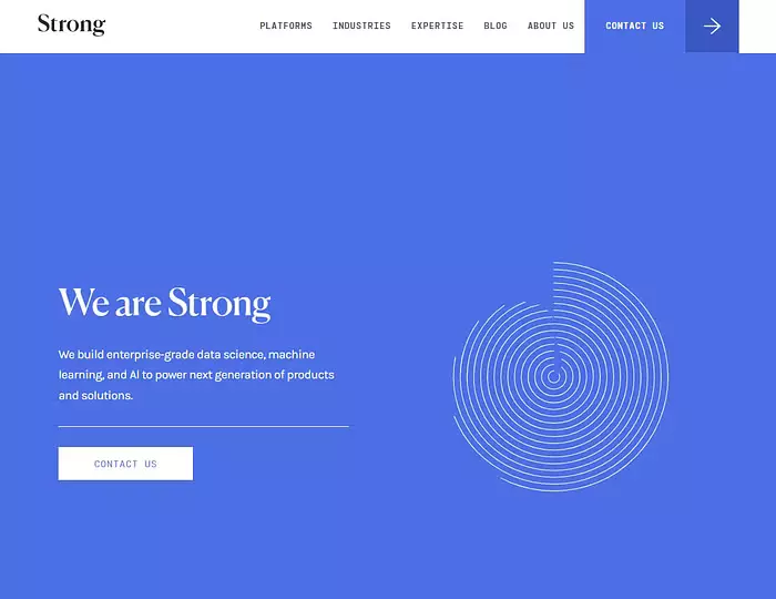 Strong-Analytics-homepage