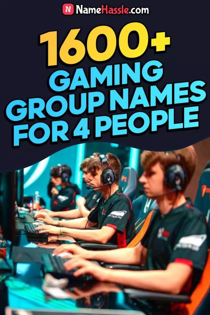 Unique & Cool Group Names for 4 People (Generator)