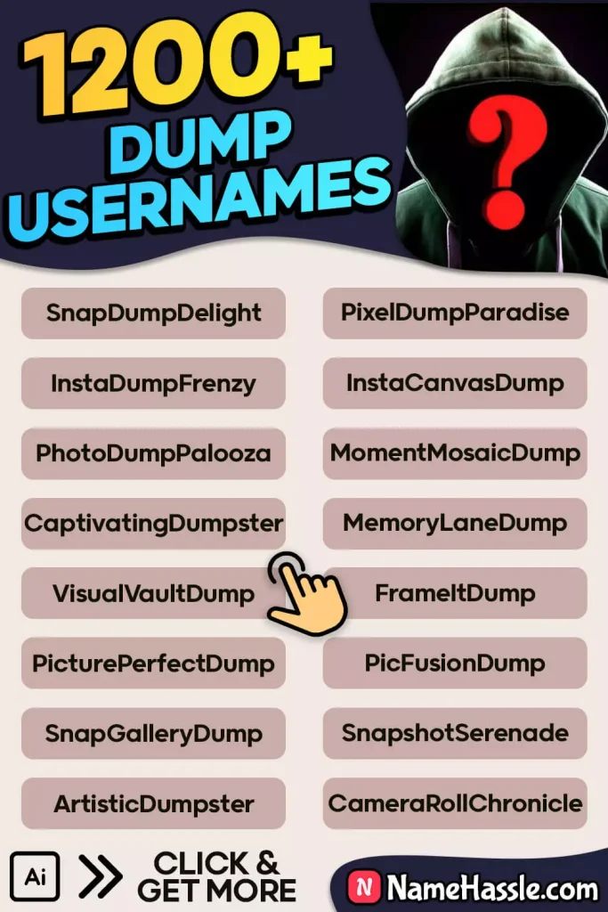 Unique Dump Account Names Ideas (Generator)