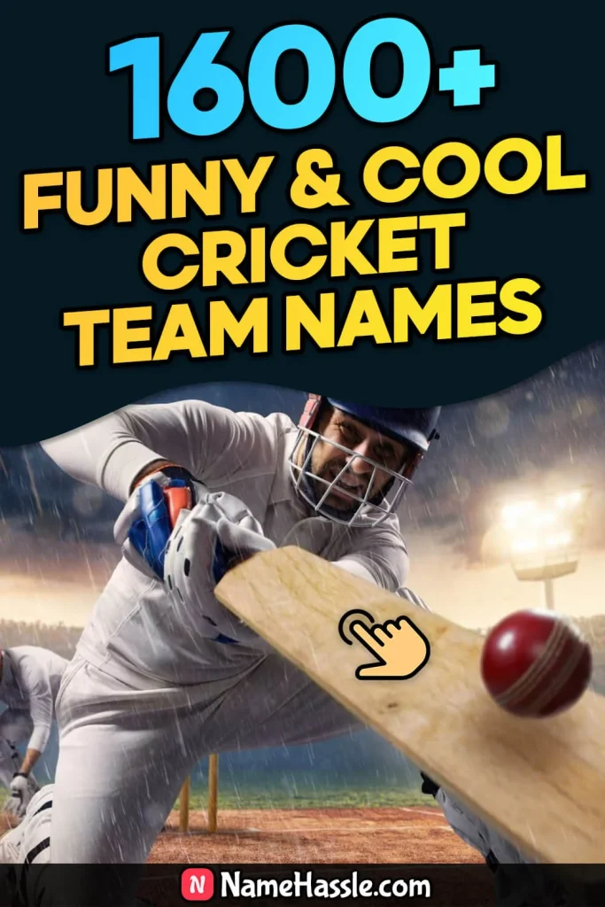 Unique & Funny Cricket Team Names Ideas (Generator)