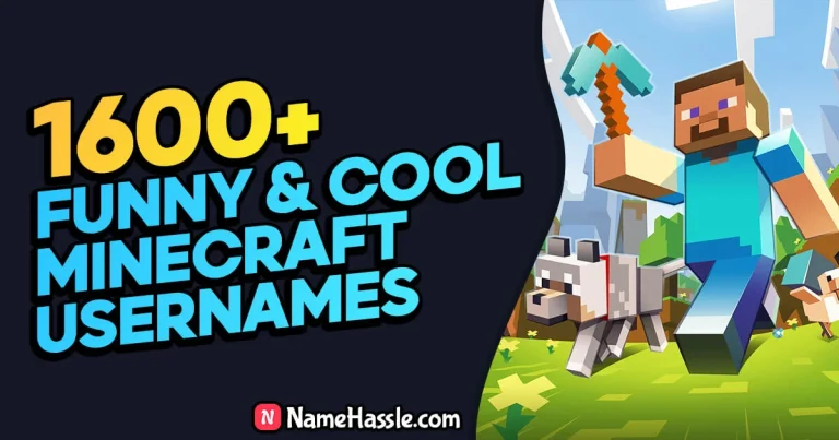 1600+ Unique Minecraft Usernames Ideas (Generator)