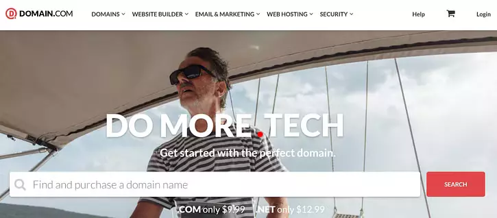 domain.com home page