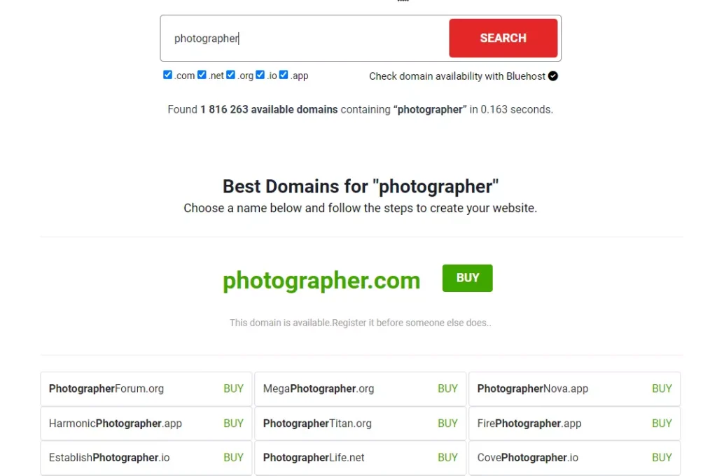 namehassle photography business name generator